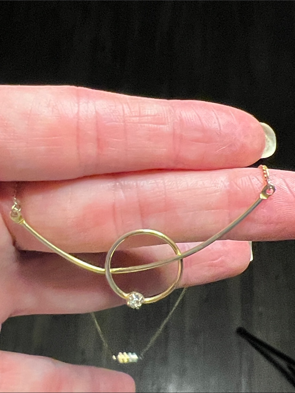 Dainty gold toned necklace